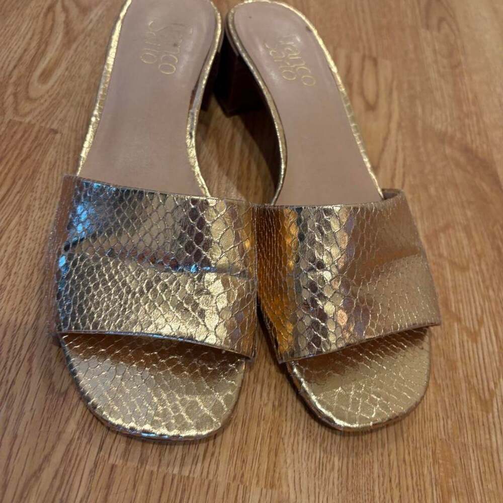 Sarto metallic gold snake print